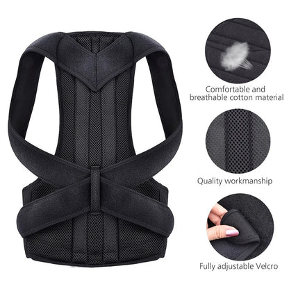 Upper Back Posture Corrector Clavicle Support Straight Shoulders Brace Strap Corrector