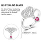 Rings Original 925 Sterling Silver Rings Simple Zircon Heart Ring For Wedding Valentine's Day Women Ring Jewelry Gift
