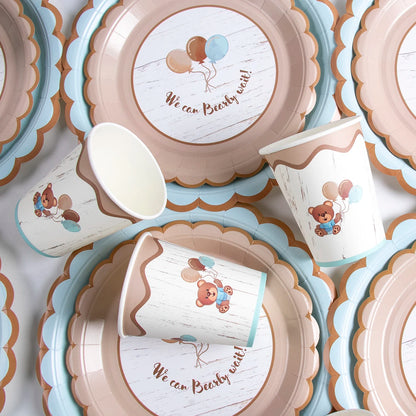 Cute Bear Disposable Party Tableware   Supplies