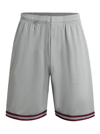 4-piece men's sports basketball shorts made of moisture wicking fabric with drawstring waist and pockets loose summer sportswear