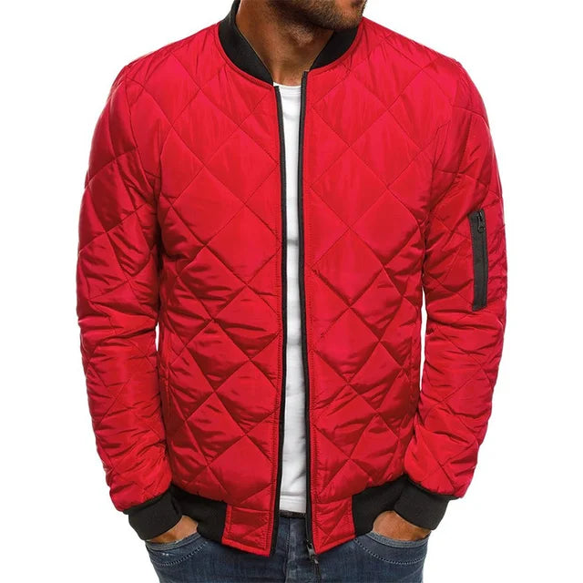 Men’s Lightweight Vintage Flight Jacket – Mesh‑Pressed Baseball Collar Coat