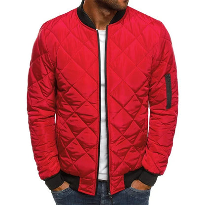 Men’s Lightweight Vintage Flight Jacket – Mesh‑Pressed Baseball Collar Coat
