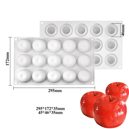 Pineapple Pear Peach Fruit Series Cake Silicone Mold Mango Orange Baking Mousse Mould Strawberry French Dessert Mousse Cake Mold