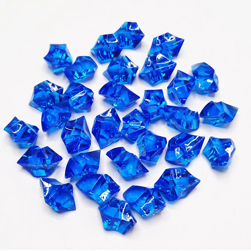 100pcs-200PCS/lot 25X18mm Acrylic Crystal Ice Rock Stones Vase Gems For Wedding Party Decor Confetti Table Scatter Beads