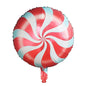 10pcs 18" Lollipop Swirl Foil Balloons – Candy Themed Round  Balloons for Birthday Party, Baby Shower, Carnival, Holiday Decor
