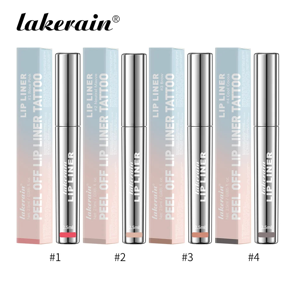 4PCS/1PCS Highly Pigmented Lip Liner Tattoo Matte Peel Off Lasting Waterproof Transfer-proof Lipstick Lip Stain