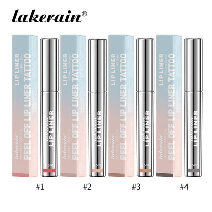 4PCS/1PCS Highly Pigmented Lip Liner Tattoo Matte Peel Off Lasting Waterproof Transfer-proof Lipstick Lip Stain