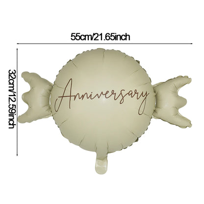 Happy Birthday Animal Foil Ballo﻿ Cute Matte on Bear Rainbow Bow Dinosaur Candy Balloon Design