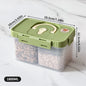 Plastic Divided Meat Food Storage Box Large Capacity Refrigerator Frozen Fresh-keeping Box Kitchen Sealed Storage Container