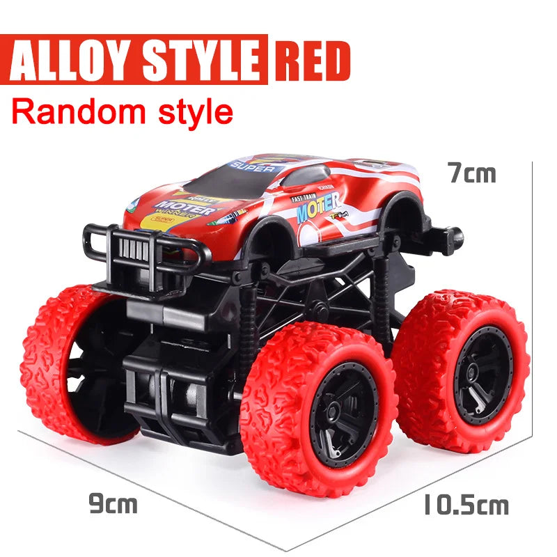 Pull Back Toy Car Inertial Rotation Car Four-wheel Drive Off-road Vehicle SUV Racing Power Children's Toy Car