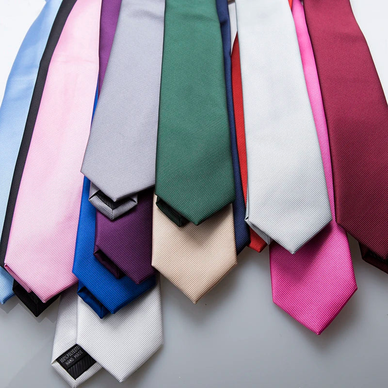 Men's Slim Tie Classic Solid Color