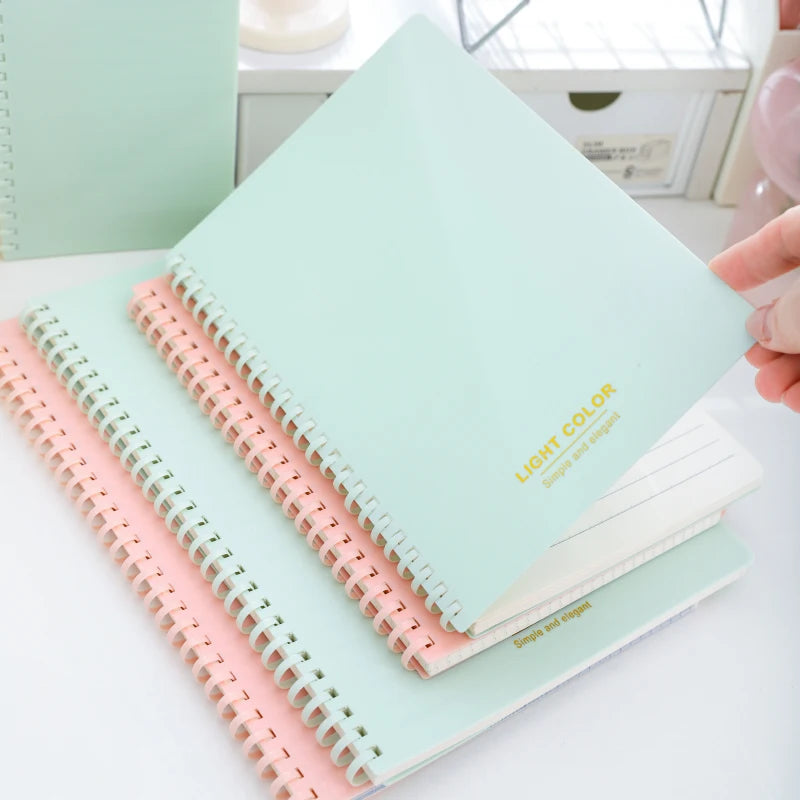 A5/B5 Multi color Soft Elastic Spiral Soft Coil Notebook 70 sheets