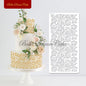 Various Flower Leaf Design Fondant Cake Stencil DIY Royal Cream Border Mold PET Drawing Template Cake Decorating Tools Bakeware
