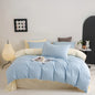 Solid Color Quilt Cover New Milled Washed Cotton Single Bed Duvet Europe US Popular Skin-friendly 220x240 Double Use Bedding