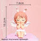 Angel Wing Princess Cake Topper – Fairy Ballet Dance Girl Decor for 1st Birthday, Gender Reveal & Baby Shower