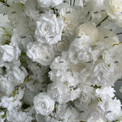 5D Cherry blossom flower arrangement Rose Flowers Row Wedding Backdrop Arch KT Board Decor Sofa Table Runner Banquet Event Props