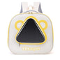 Cat backpack, outing schoolbag, double-shoulder pet bag, cat for travel, dog and cat supplies, transparent large-capacity portab