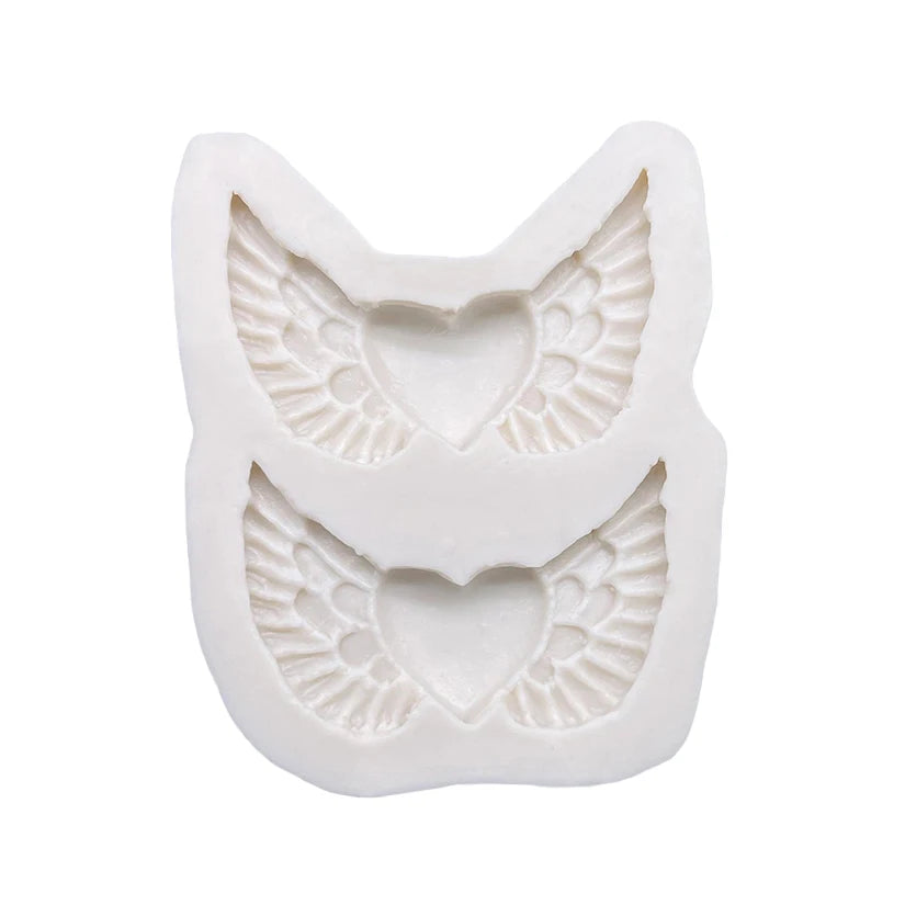 Wings Heart Silicone Sugarcraft Mold Resin Tools Cupcake Baking Mould Fondant Cake Decorating Tools
