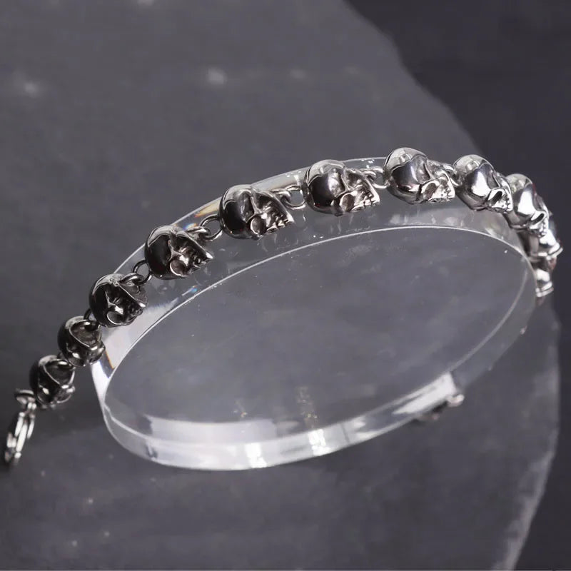 Trendy Punk Bracelet High Quality Skull Bracelet Boutique Jewelry Birthday Gift