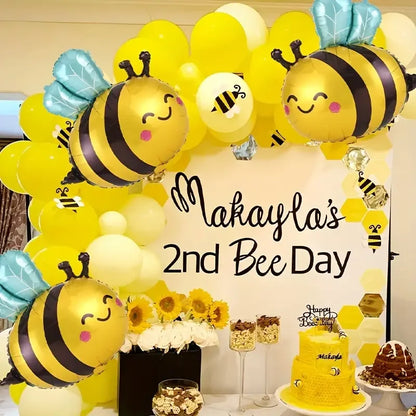 7‑Piece Bee & Daisy Foil Balloon Set for Spring Parties