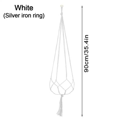 Hanging Plant Pot Hanging Basket Vases with Hook Creative Macrame Suspension Plant Planters for Hanging  Flower Pot Net