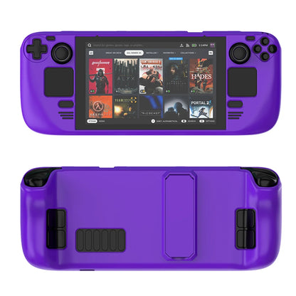 For STEAM DECK Game Console Cover Shell with Bracket Shockproof Protection Case Frame Protector Stand Non-slip Cover Game Parts