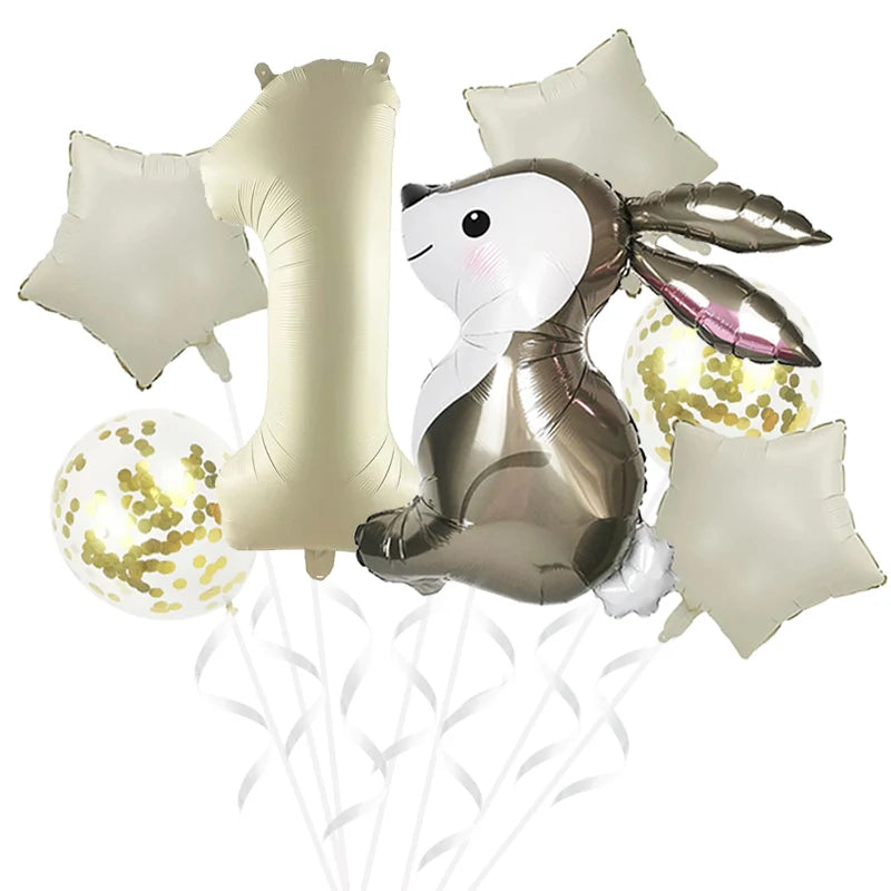 Happy Easter Party Supplies – Bunny, Carrot & Egg Paper Plates for Kids’ 1st, 2nd & 3rd Birthday Decorations