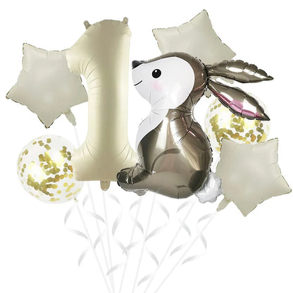 Happy Easter Party Supplies – Bunny, Carrot & Egg Paper Plates for Kids’ 1st, 2nd & 3rd Birthday Decorations