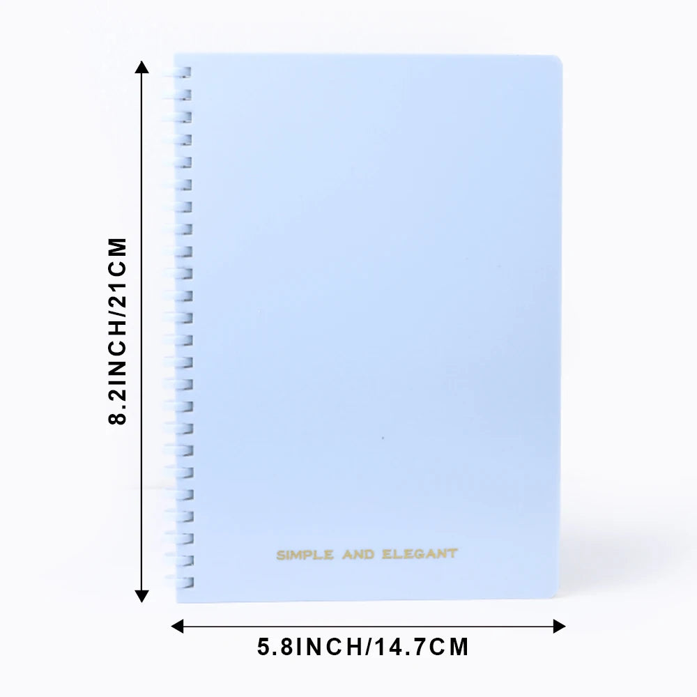 1 Pack Lined Ruled Spiral Paper Notebook 5.8 x 8.2 Inches College