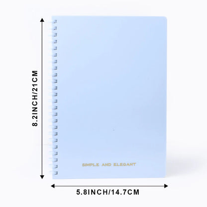 1 Pack Lined Ruled Spiral Paper Notebook 5.8 x 8.2 Inches College