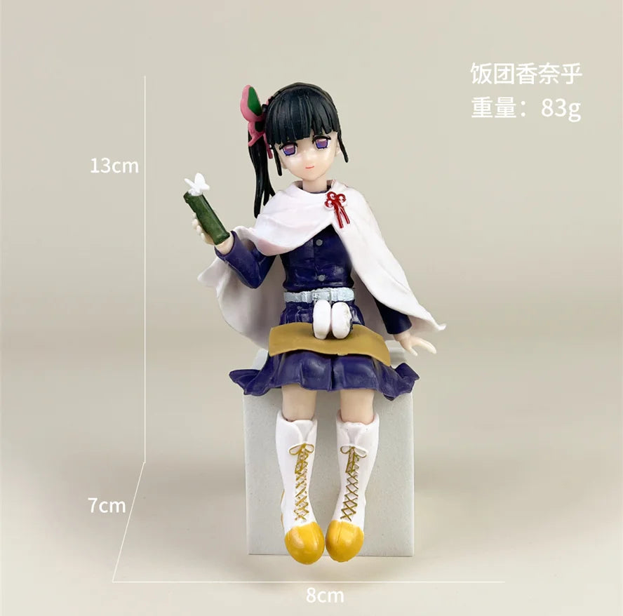 Hot Anime Demon Slayer Sit Eating High Quality Rice Figure All Style Tanjirou Nezuko Kyoujurou Tengen Tokitou Muichirou Figurine