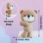 New Hot Air Balloon Cake Decoration Pink Blue Bear Cake Topper for Boy Girl Baby Shower Kids Happy Birthday Party Supplies Gifts
