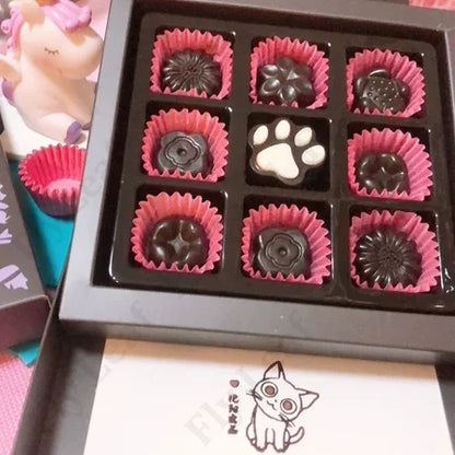 (59-87) Handmade Chocolate Candy Mould Jelly Pudding Ice Mold Insect Rose Heart Shape Silicone Moulds Baking Tool