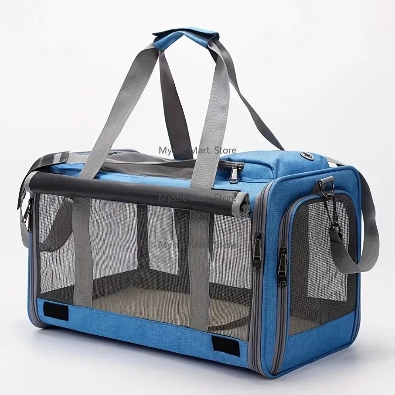 Soft Sided Airlines Approved Pet Carrier for Large Pet Dog Bag Large Capacity Portable Folding Pet Supplies