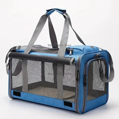 Soft Sided Airlines Approved Pet Carrier for Large Pet Dog Bag Large Capacity Portable Folding Pet Supplies