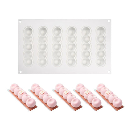 DIY Caterpillar Silicone Baking Mold String Balls Chocolate Candy Biscuit Cake Jelly Ice Mould Cute Gifts Soap Candle Making Set