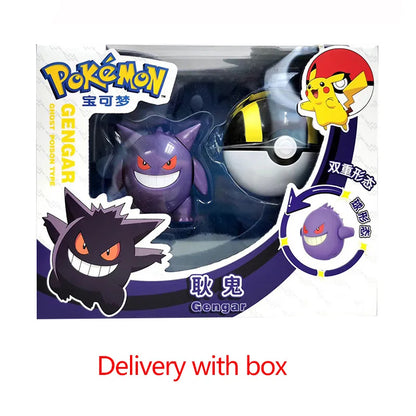 Pokemon Figures Toys Pocket Monsters Ball Model Pikachu Gengar Pokeball Dragonite Snorlax Pokeball poke Action Figures  Toy gift
