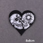 The Death Embroidery Iron On Patches For Clothing DIY Applique Patches On Clothes Skull Badges on backpack Jakcet