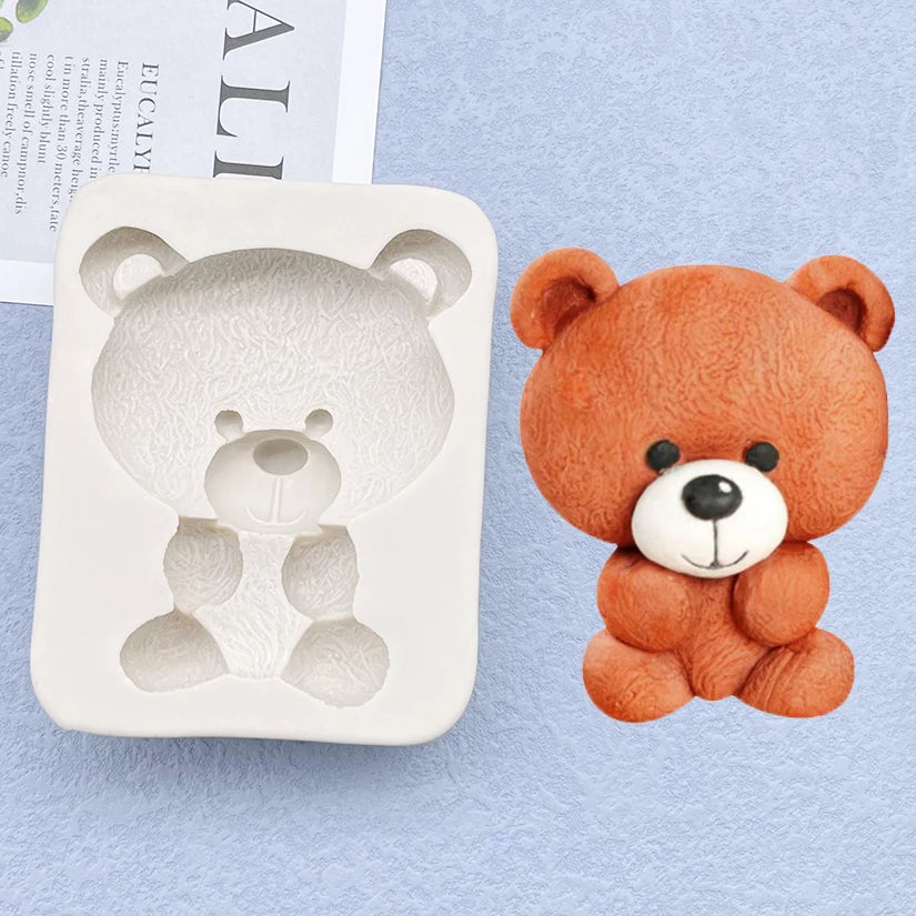 Bear Silicone Cake Baking Mold Sugarcraft Chocolate Cupcake Fondant Cake Decorating Tools