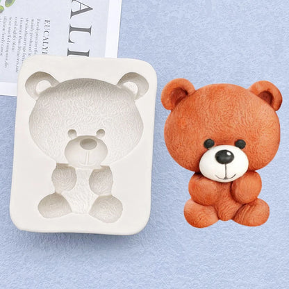 Bear Silicone Cake Baking Mold Sugarcraft Chocolate Cupcake Fondant Cake Decorating Tools