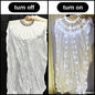 150cm Long Bamboo Silk Veil Fan With LED Light   Stage Performance Dance Costumes