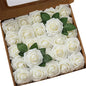 10~100pcs Rose Artificial Flowers Foam Fake Roses Wedding Bouquets Centerpieces Mothers Day Valentines Gifts Party Decoration