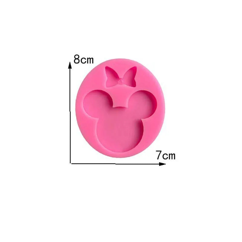 Mouse bow silicone sugar turning mold DIY chocolate biscuit mold pace cake decoration tool