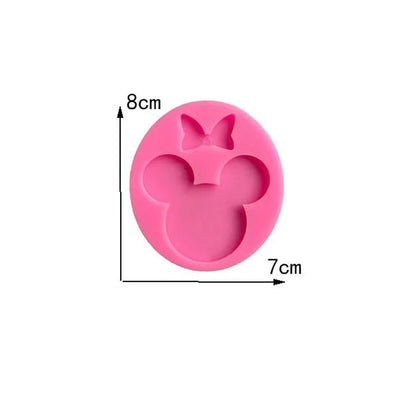 Mouse bow silicone sugar turning mold DIY chocolate biscuit mold pace cake decoration tool