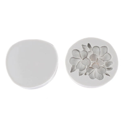 1Pc Flower Shape Silicone Mold Gardenia Plumeria Rubra Soap Fondant Molds DIY Cake Jelly Chocolate Decoration Baking Tool