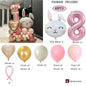 Easter Bunny Balloon with a Number for Kds Celebration