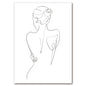 Sexy Female Body Art Print Naked Nude Canvas Poster Line Drawing Prints Abstract Woman Wall Art Painting Pictures Bedroom Decor