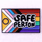 Rainbow LGBT Encourage Letters Metal Enamel Badge Gay Lesbian Asexual Transgender Adaptive Lapel Pin Jewelry Gifts Accessories