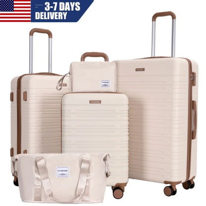 Luggage Sets 3-Piece Suitcases with Double Spinner Wheel ABS Hard Case Luggage with TSA Lock