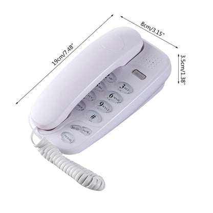 KXT-580 Big Button Corded Phone Telephones Landline Phone with Call Light Redial Pause Support Wall Mount or Desk Phone